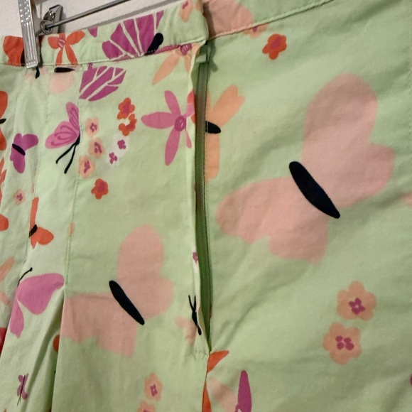Lilly Pulitzer Green and Pink Butterfly Mini Skort - Picture 5 of 10